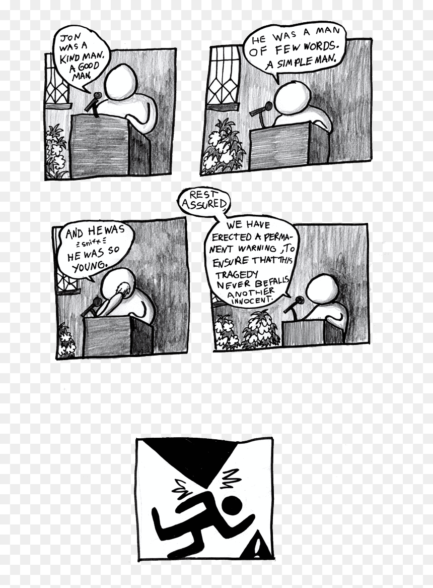 The Death Of Bathroom-sign Man - Cartoon, HD Png Download - bathroom sign png