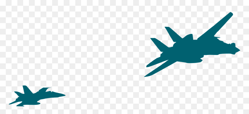 F14 Tomcat Silhouette, HD Png Download - planes png