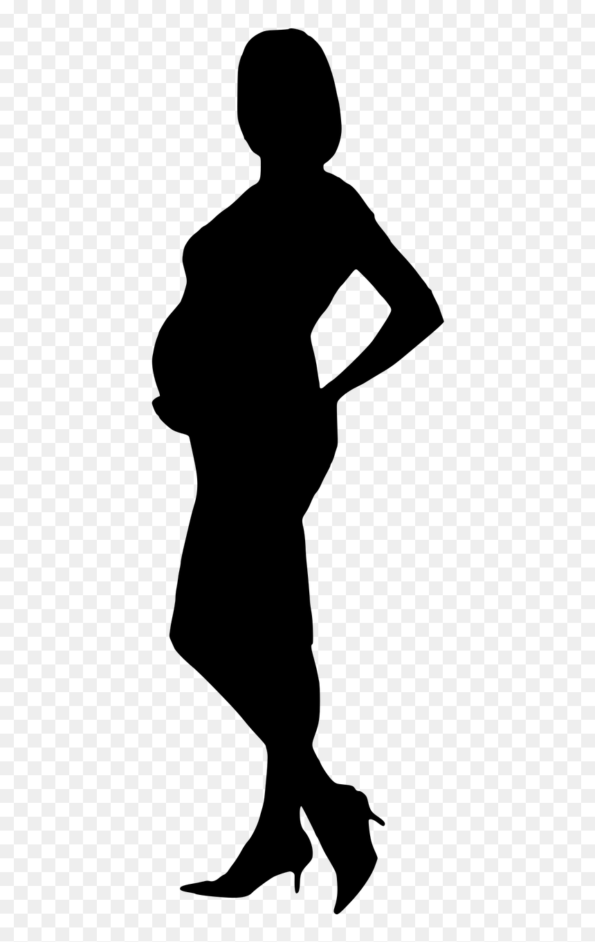 Guitarist Clipart Png, Transparent Png - pregnant silhouette png
