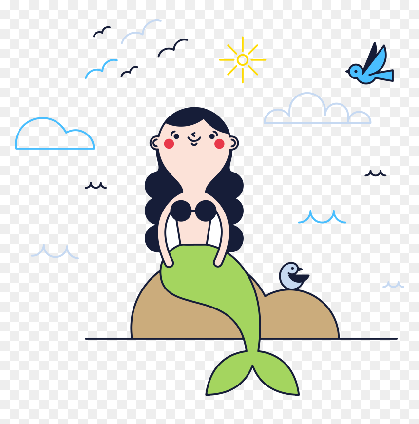 The Little Mermaid Euclidean Vector Clip Art - Clip Art, HD Png Download - the little mermaid png