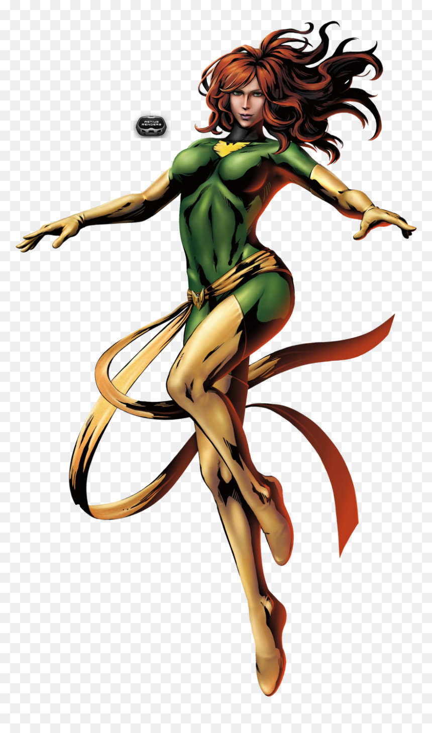 Clipart Girl Villain - Jean Grey X Men Png, Transparent Png - villain png