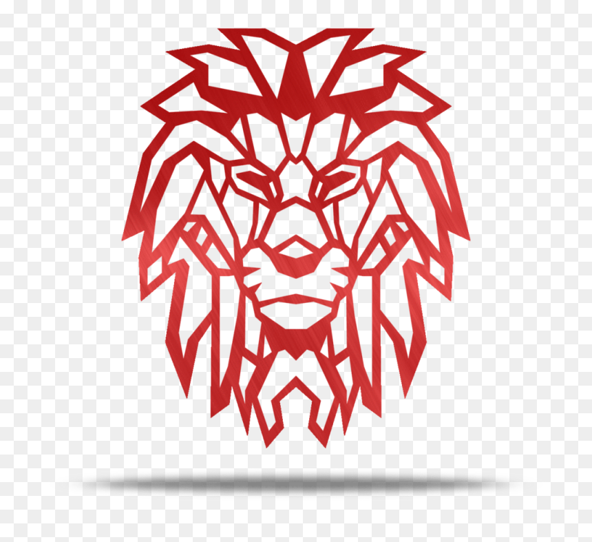 Geometric Lion Metal Wall Art Lakewood Metal - Wall Art Images Download, HD Png Download - wall art png