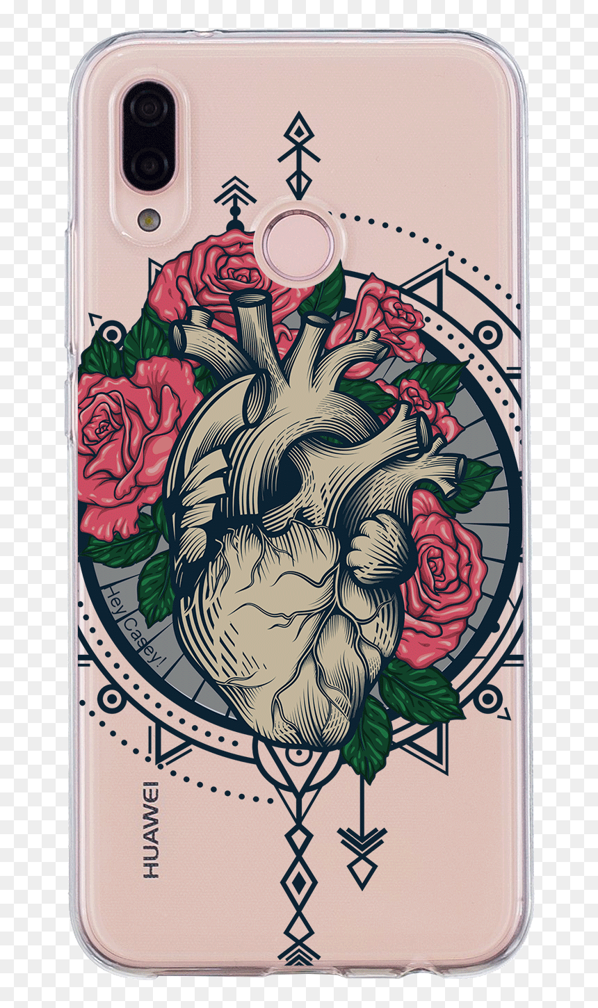 Heart Tattoo Phone Case"
 Class= - Realistic Heart Tattoo, HD Png Download - heart tattoo png