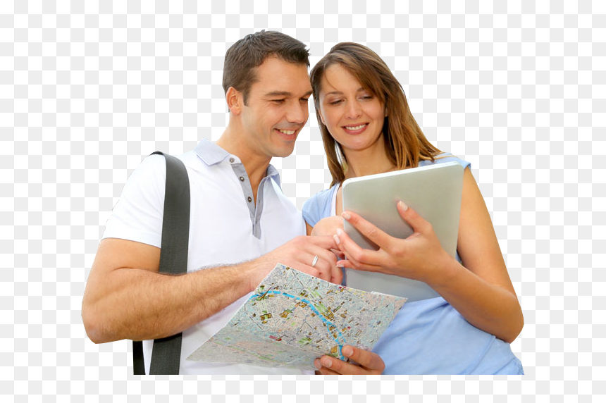 Png Holding Map - Tourist Png, Transparent Png - tourist png