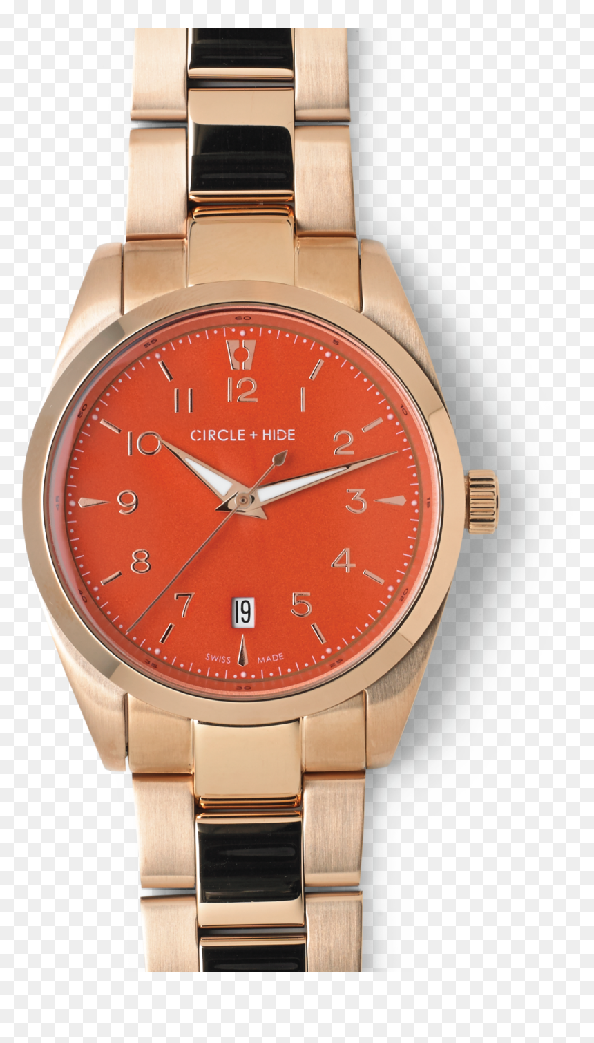 Analog Watch, HD Png Download - gold watch png