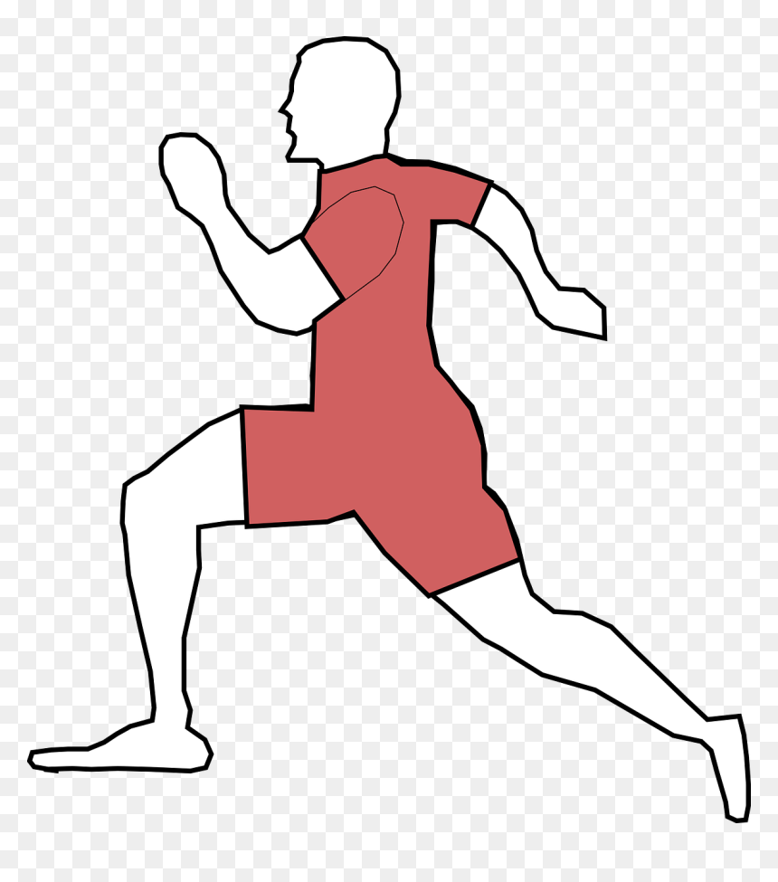 Exercise Clip Art, HD Png Download - man running png