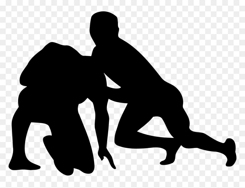 Wrestling Sticker, HD Png Download - wrestling silhouette png