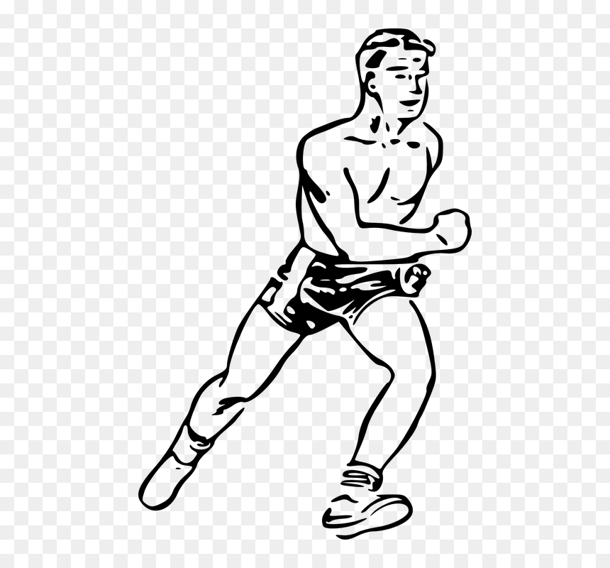 Runner Clip Art, HD Png Download - man running png
