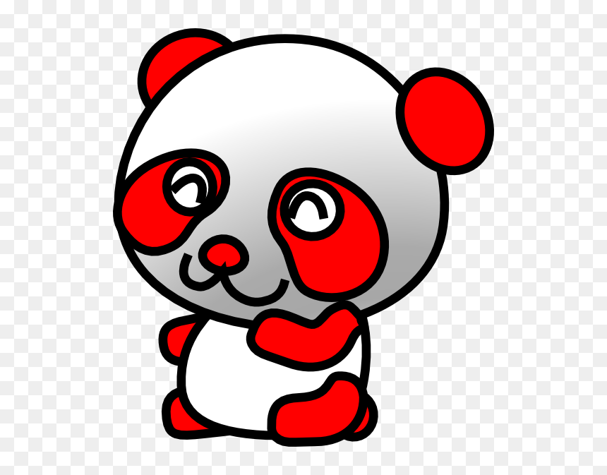 Red Panda Clip Art At Clker - Panda Clipart, HD Png Download - red panda png