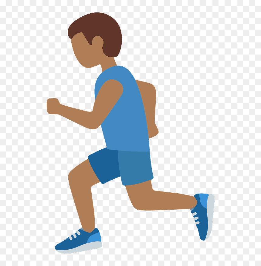 Man Running Emoji Clipart - Personne Qui Court, HD Png Download - man running png