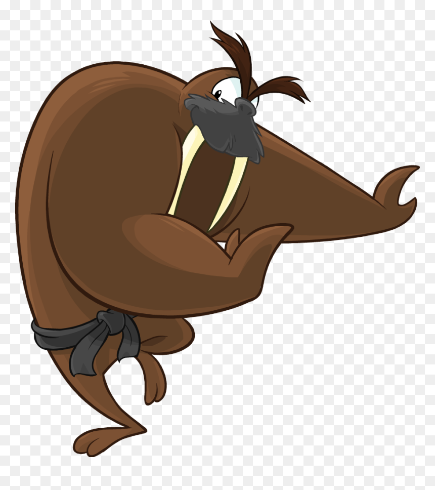 Image Restored Png Club - Tusk Walrus Club Penguin, Transparent Png - walrus png
