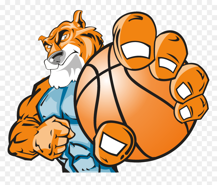 Colors Clipart Wrestling - Lion Basketball Clipart, HD Png Download - wrestling silhouette png