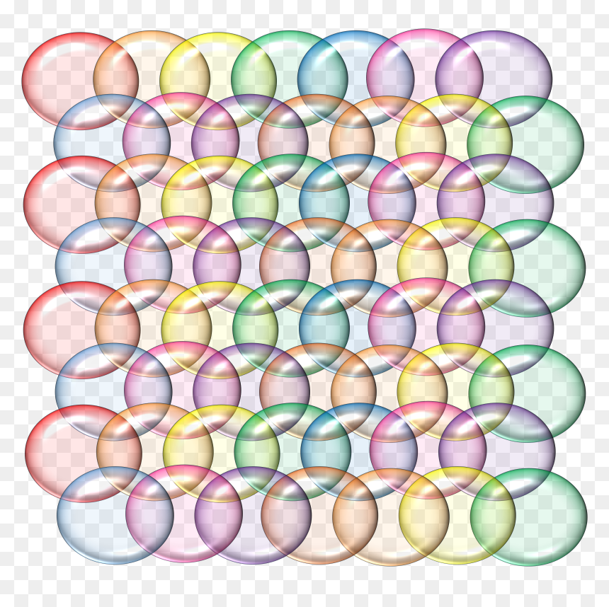 Rainbow Bubbles Translucent 3d Red - Circle, HD Png Download - rainbow circle png