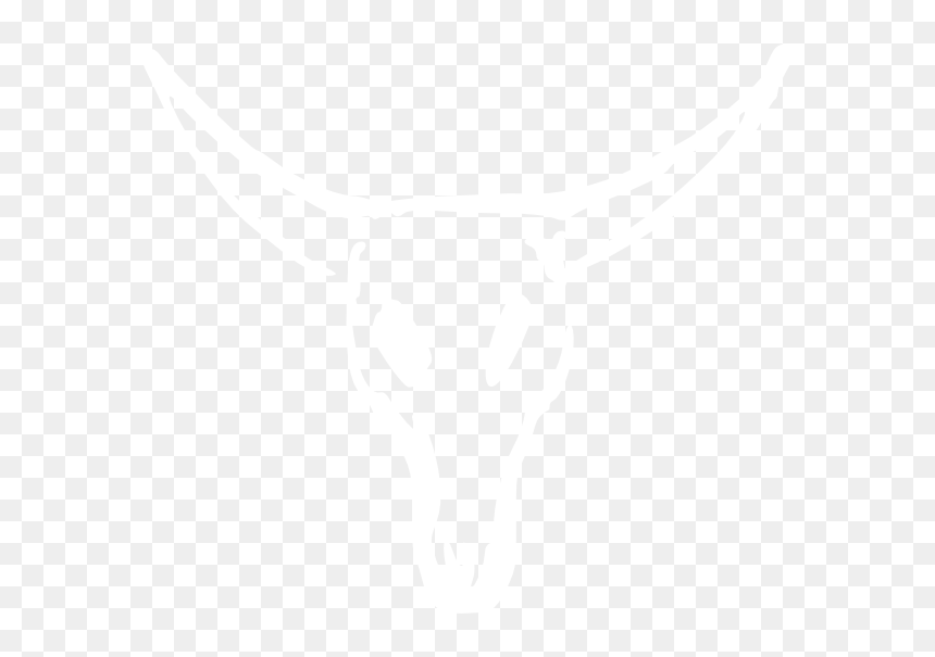 Transparent Cow Clipart Black And White - White Cow Skull Png, Png Download - white skull png