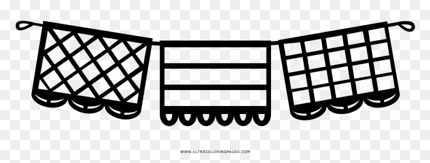 Party Banner Coloring Page, HD Png Download - party banner png