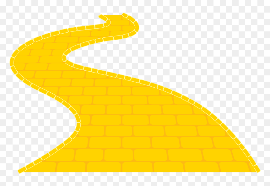 The Wizard Yellow Brick Road Clip Art - Mcdonald's, HD Png Download - dirt path png