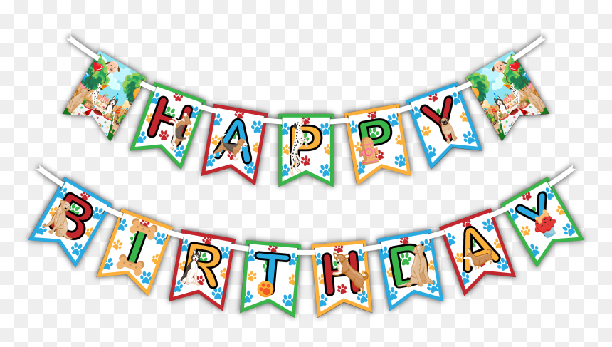Transparent Happy Birthday Banner Clipart - Happy Birthday Theme Banner, HD Png Download - party banner png