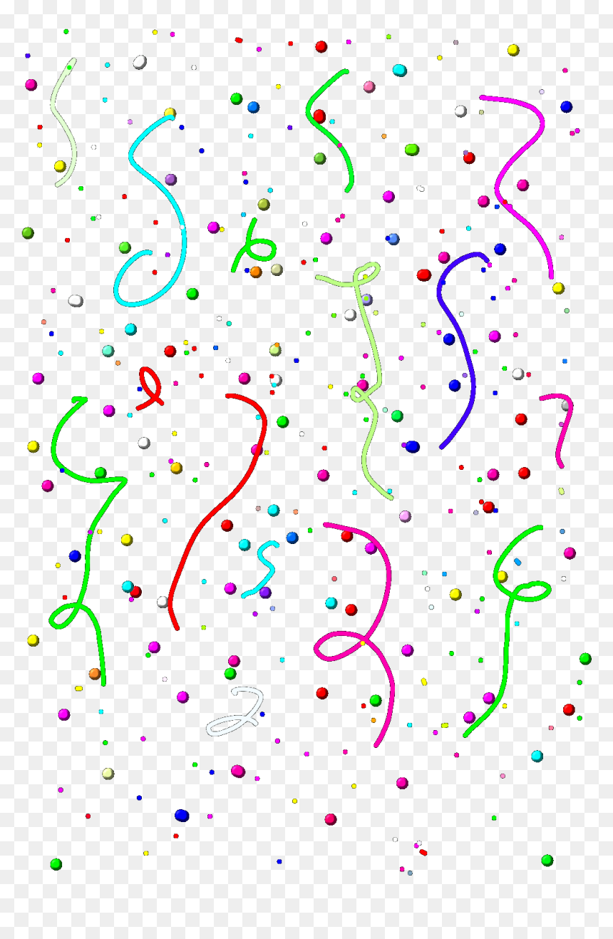 #confetti #falling #confettifalling #ribbons #dots - Illustration, HD Png Download - confetti falling png