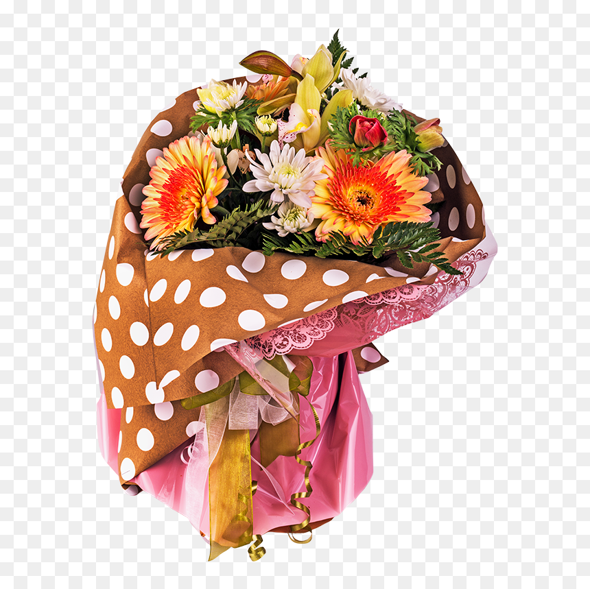 Bouquet, HD Png Download - pastel flowers png