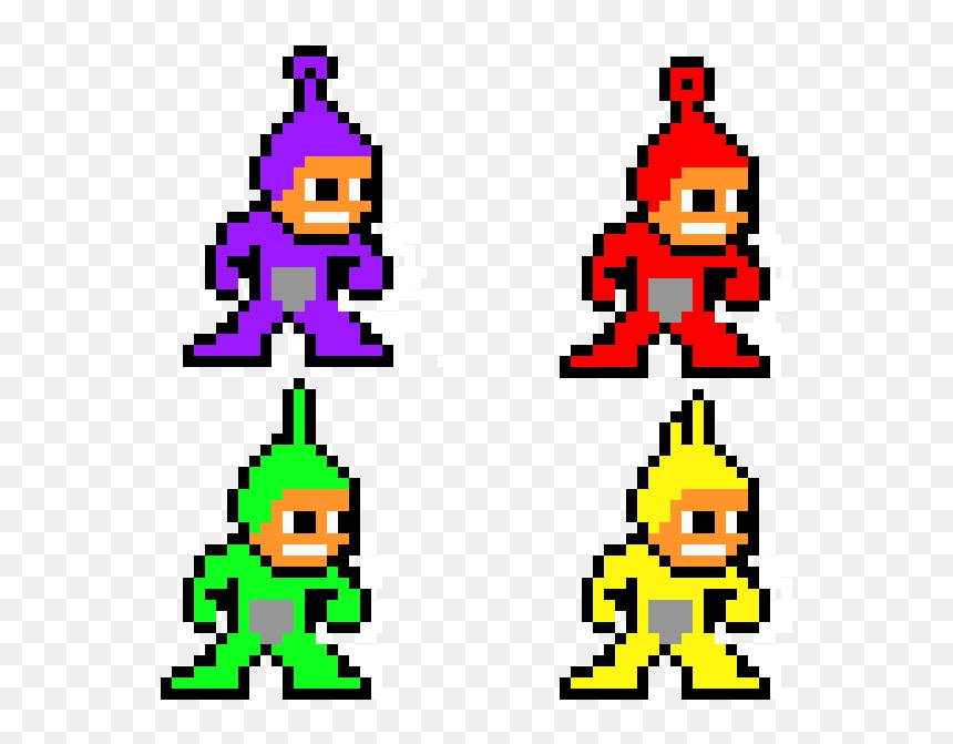8 Bit Megaman, HD Png Download - teletubbies png