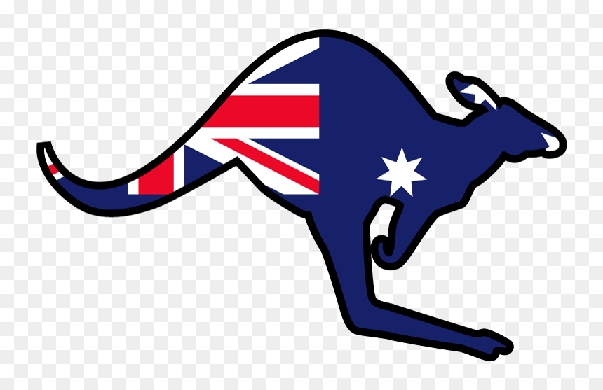Australia Transparent Quality Images - Australian Flag Boxing Kangaroo, HD Png Download - australia flag png