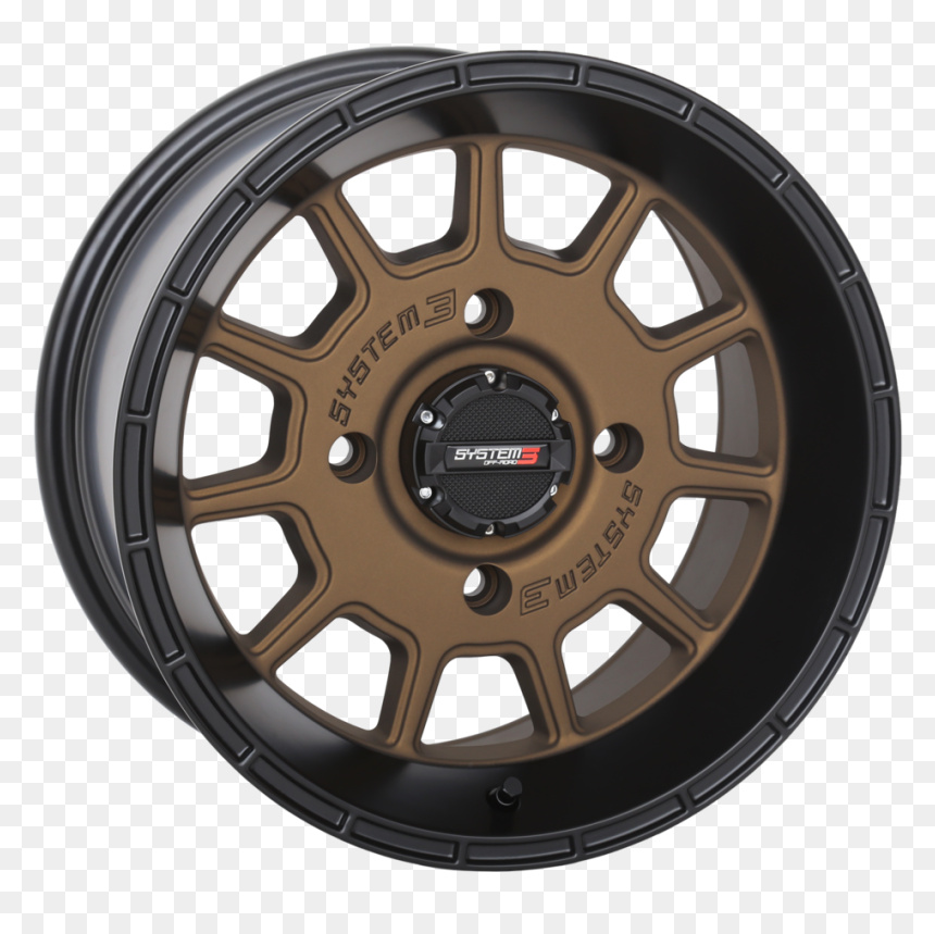 New St-5 Bronze/black - System 3 For Utv's Wheels, HD Png Download - rim png