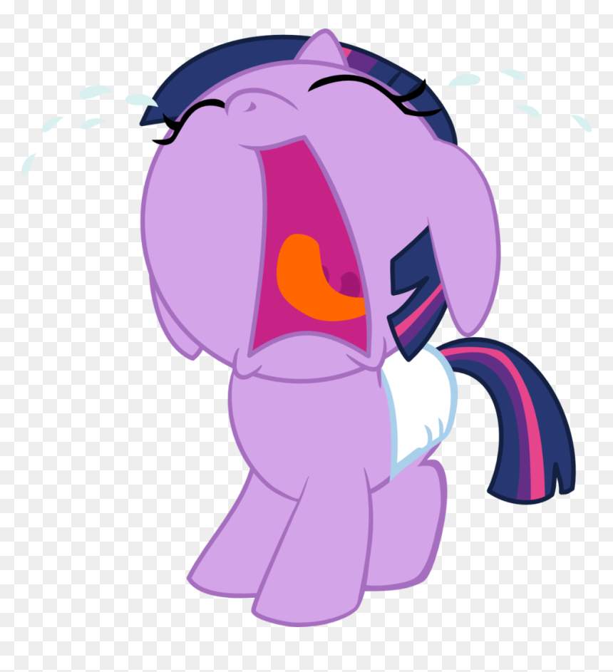 Mighty355, Baby, Baby Pony, Base, Crying, Cute, Diaper, - My Little Pony Twilight Baby, HD Png Download - baby crying png