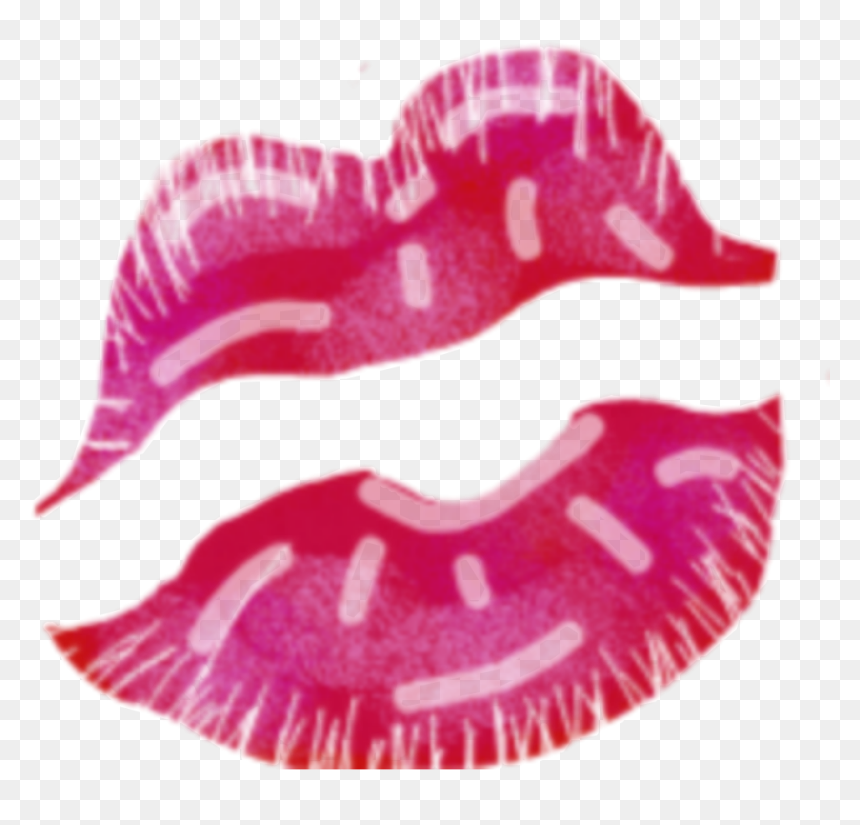 #kisses #emoji #lips #kissemoji - Lipstick, HD Png Download - lips emoji png