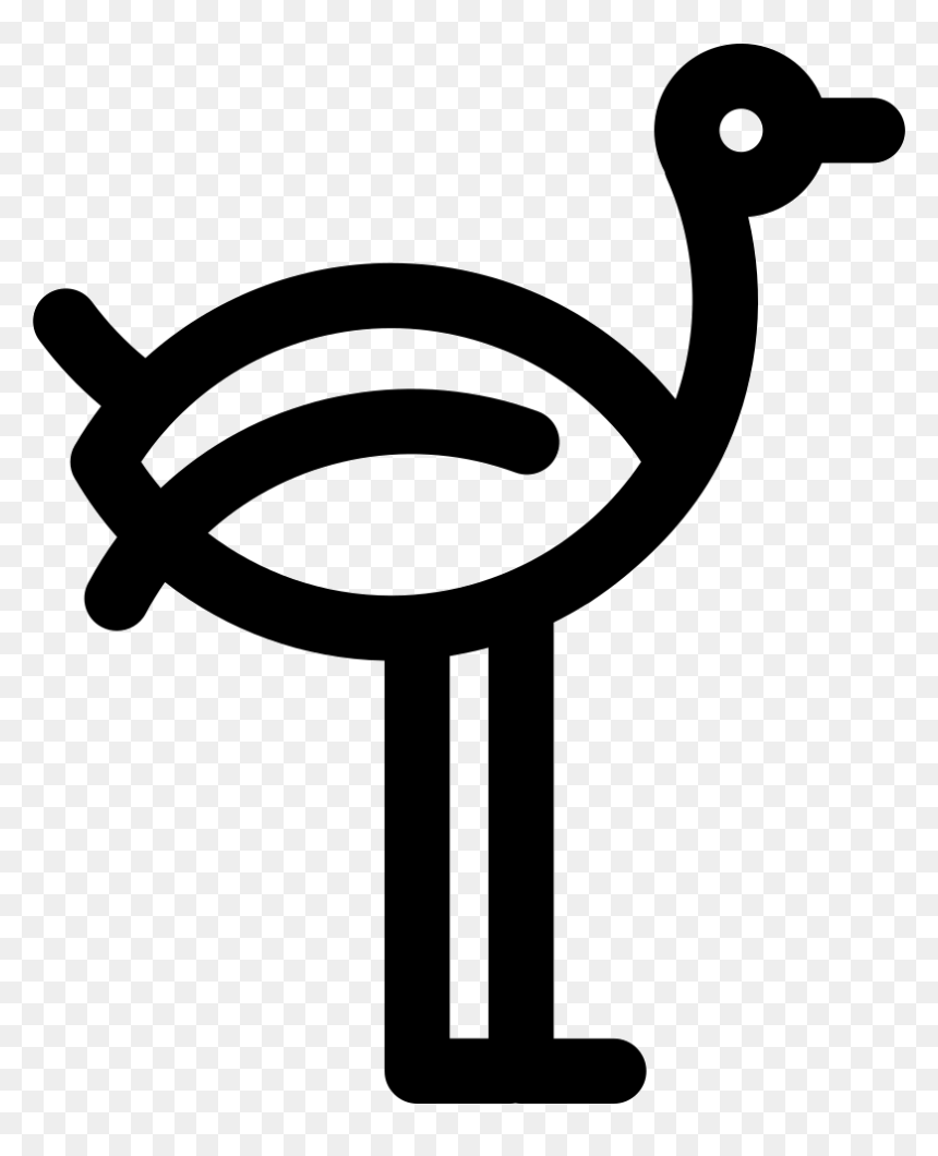 Ostrich - Icono De Avestruz, HD Png Download - ostrich png