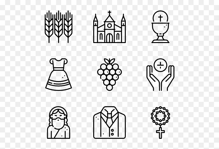 Religious Vector First Communion - First Communion Icon, HD Png Download - communion png