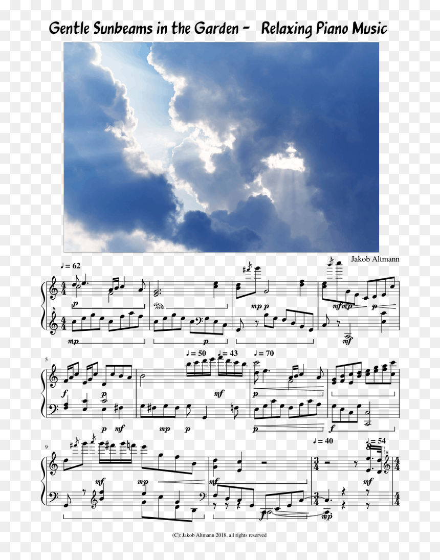 Transparent Sunbeams Png - Sheet Music, Png Download - sunbeams png