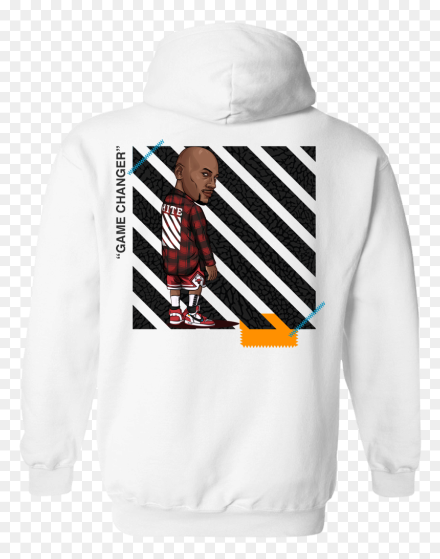 Mj X Off-white Hoodie - Lulu Guinness, HD Png Download - white hoodie png