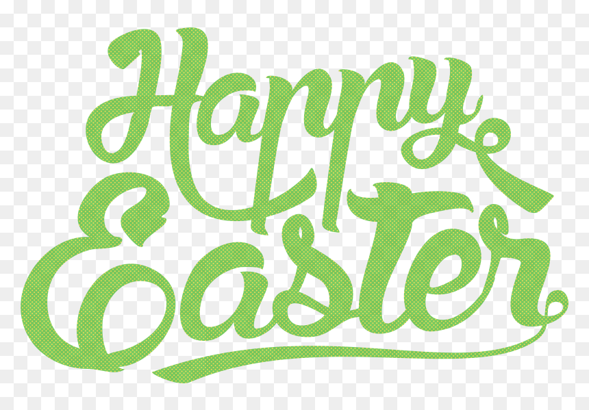 Happy Easter Text Png, Transparent Png - sunday png