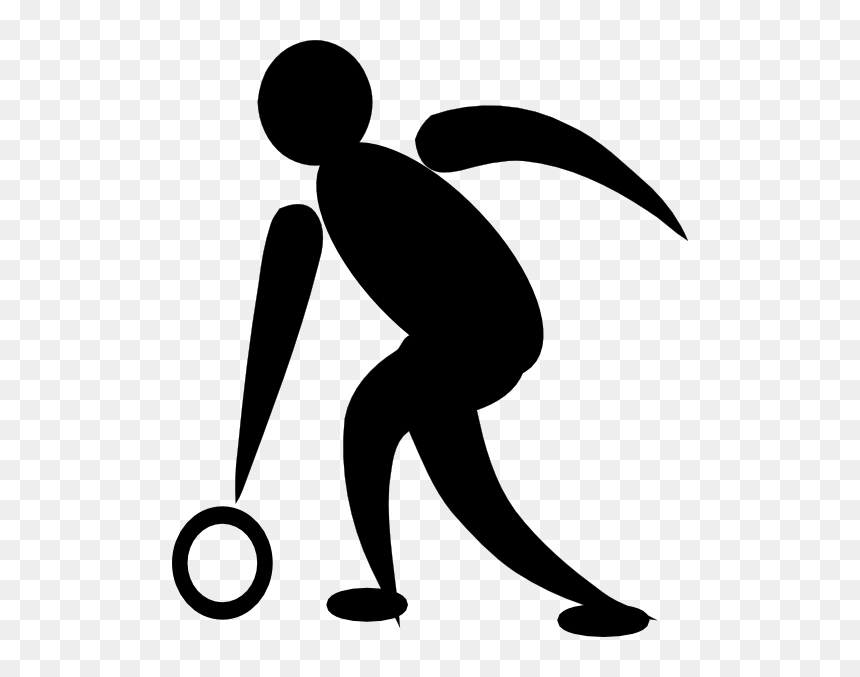 Crown Green Bowling Clip Art Cliparts - Bowling Clipart Png Silhouette, Transparent Png - bowling clipart png