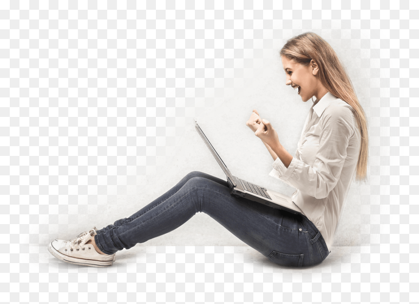 Sitting, HD Png Download - business people sitting png