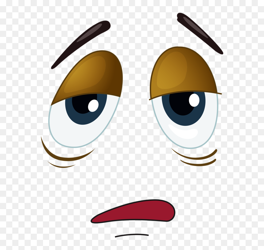 Clipart Free Library Cartoon Emoticon Caricature Smiley - Cartoon Sleepy Eyes Png, Transparent Png - ojos png