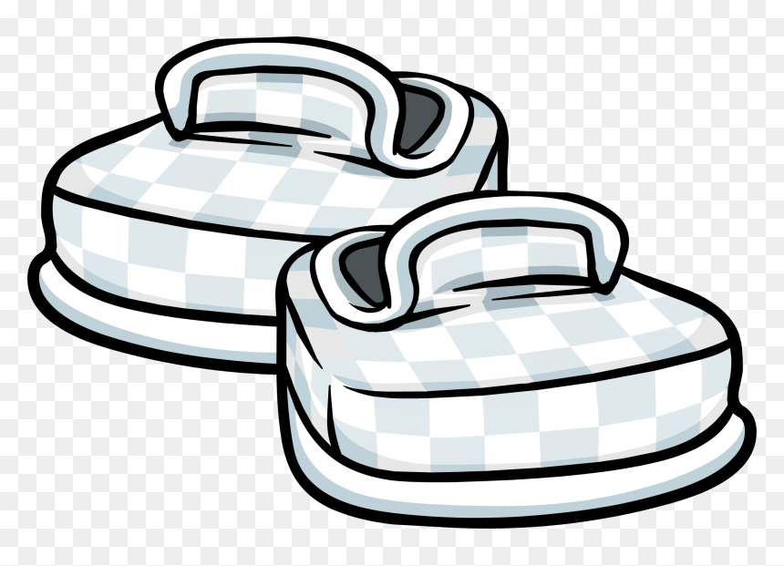 Club Penguin Rewritten Wiki - Club Penguin Cloud Shoes, HD Png Download - checkered png