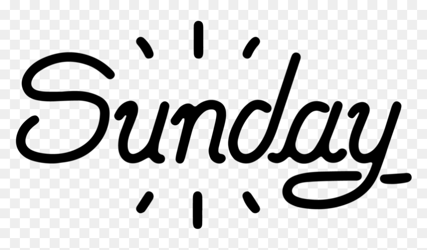 Sunday Logo-01 - Calligraphy - Calligraphy, HD Png Download - sunday png