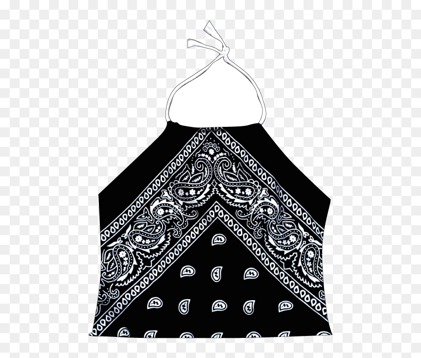 Pretty Disturbia Handmade Biker Bandana - Illustration, HD Png Download - black bandana png