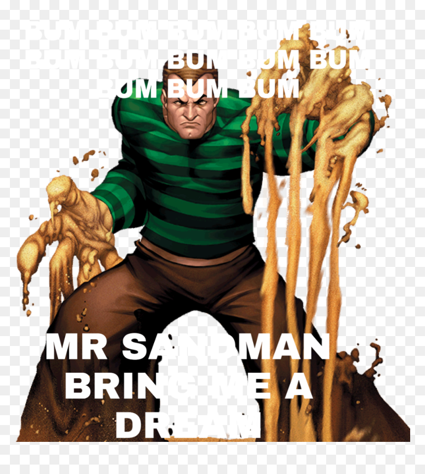Bo M Bu Jm Bum Um Mr Sa Man Brin E A Dr - Marvel Sandman, HD Png Download - retard png