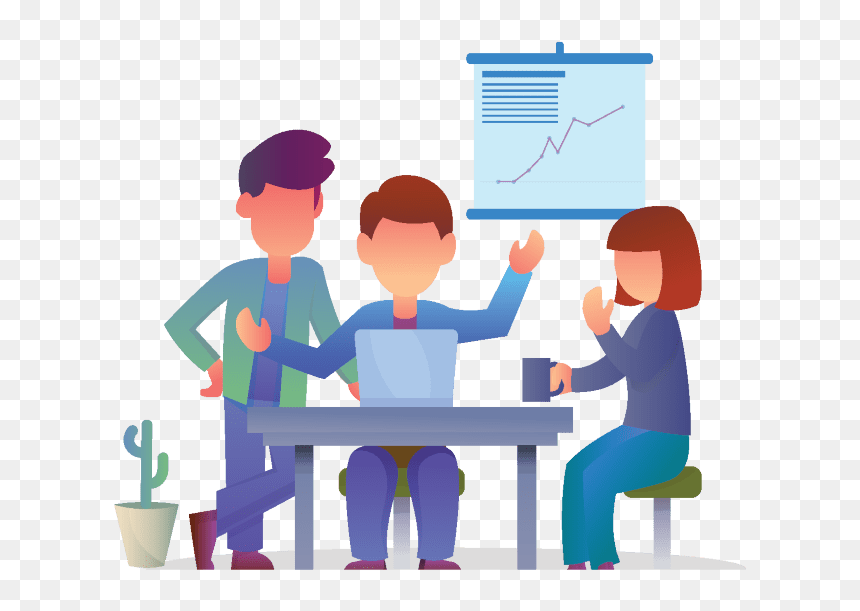 Business Consultant Landing, HD Png Download - business people sitting png