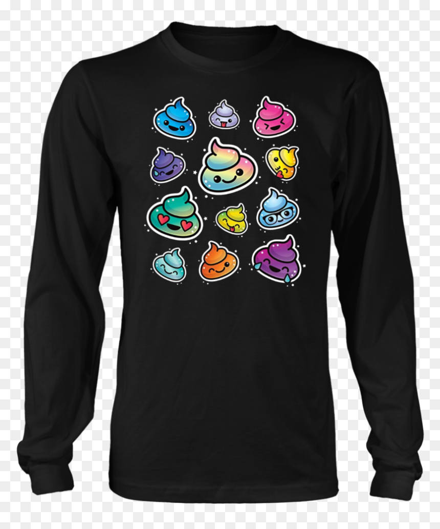 Cute Sleeping Rainbow Poop Emoji Zzz T-shirt - Ms Made To Survive, HD Png Download - zzz emoji png