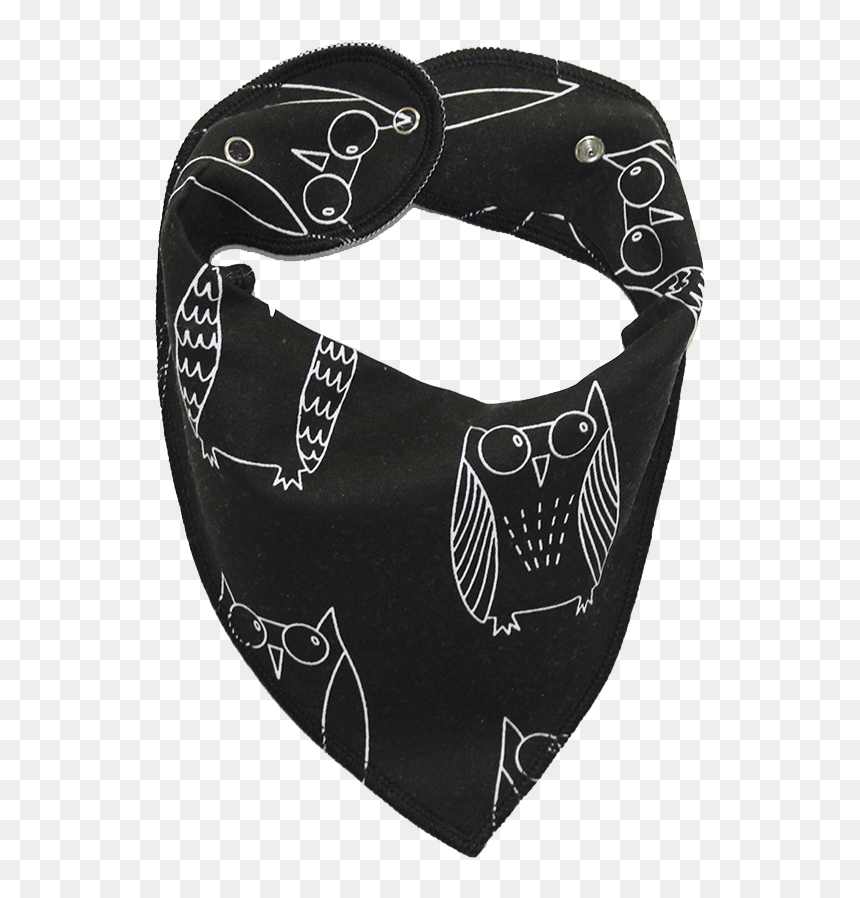 Black Owl Print Dog Bandana - Baseball Cap, HD Png Download - black bandana png