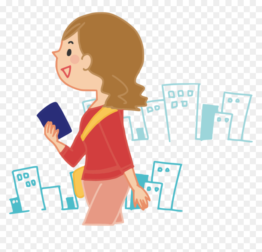Play,sharing,cartoon - Portable Network Graphics, HD Png Download - tourist png