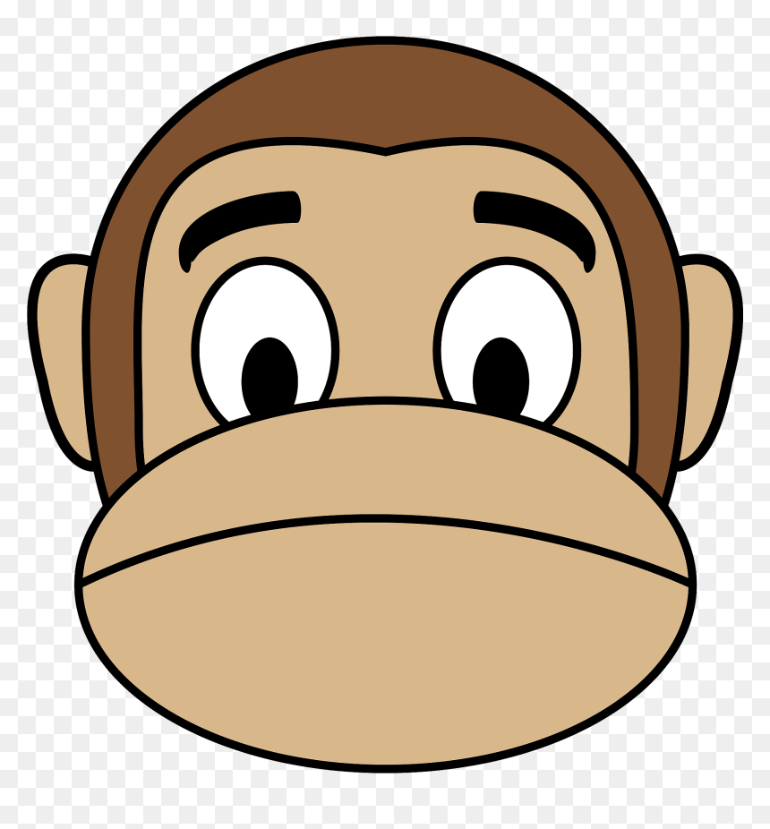 Monkey Face Cartoon, HD Png Download - sorry png