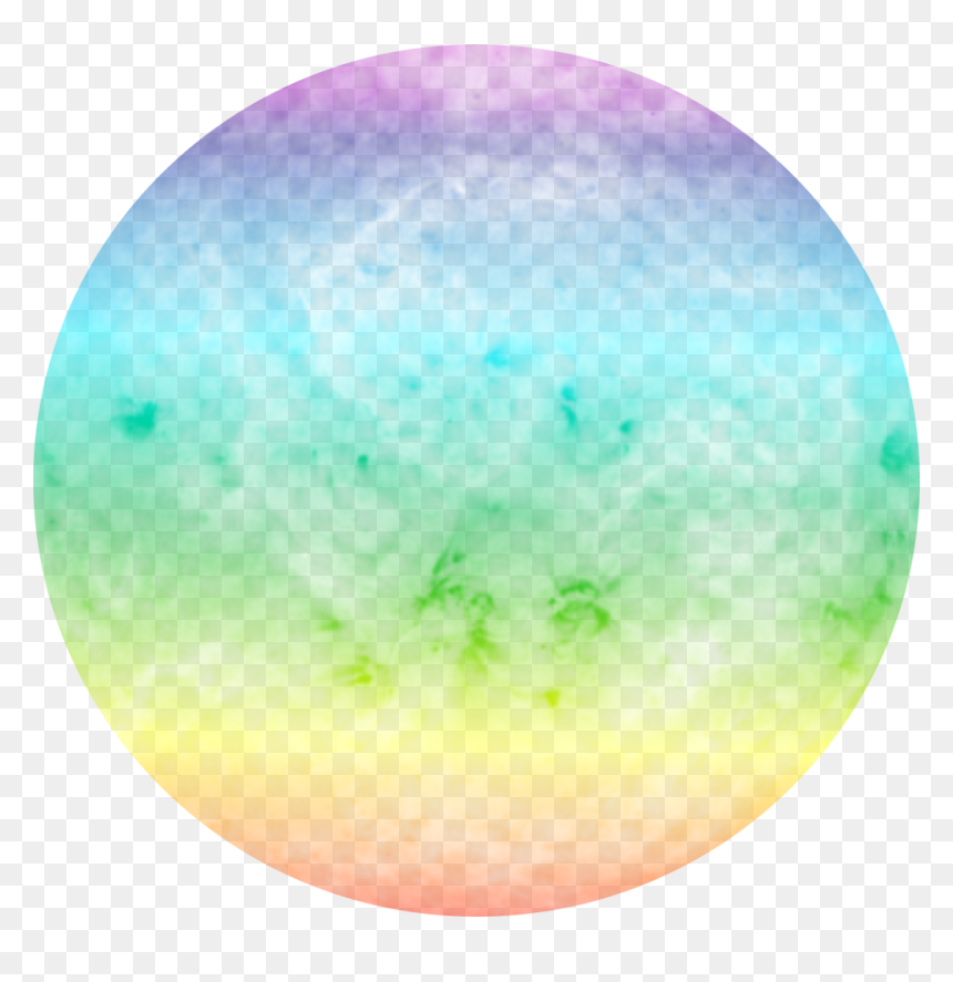 #rainbow #circle #pink #blue - Circle, HD Png Download - rainbow circle png