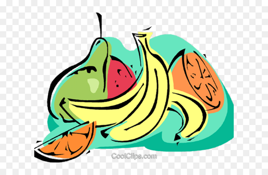 Banana Clipart Frutas - Ilustração Frutas, HD Png Download - frutas png