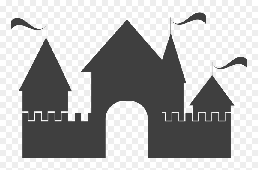 With Flags Wall Decal, HD Png Download - castle wall png