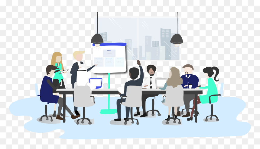 Conselho Acadêmico, HD Png Download - business people sitting png