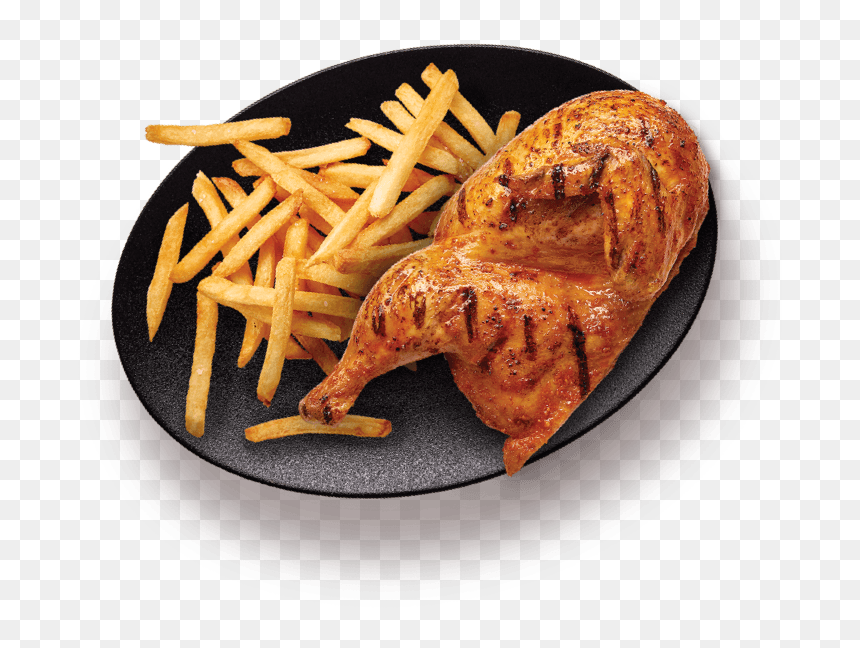 Half Chicken And Chips - Galos Flame Grilled Chicken, HD Png Download - grilled chicken png